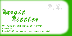 margit mittler business card